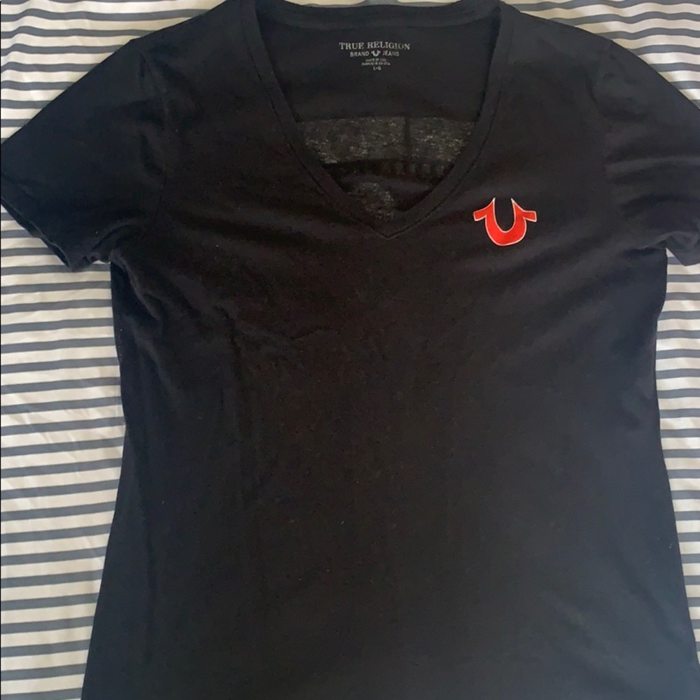 Black true religion v neck